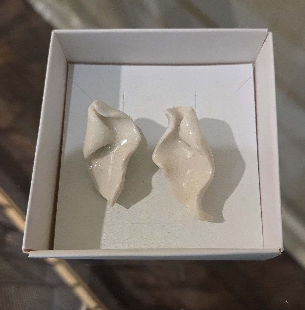 Handmade Ivory Earrings